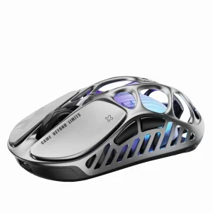 موس مخصوص بازی گراوا استار مدل GravaStar Mercury X Pro 8KHz Interstellar Silver