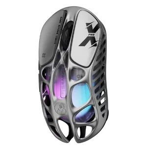 موس مخصوص بازی گراوا استار مدل GravaStar Mercury X Pro 8KHz Interstellar Silver