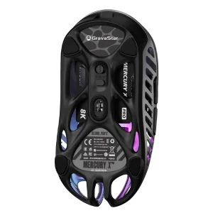 موس مخصوص بازی گراوا استار مدل GravaStar Mercury X Pro 8KHz Interstellar Silver