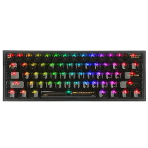 کیبورد مخصوص بازی ردراگون مدل Fizz K617 Gray and Black