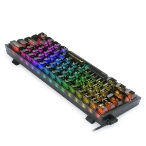 کیبورد مخصوص بازی ردراگون مدل Fizz K617 Gray and Black