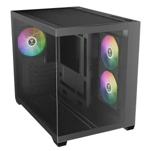 کیس کامپیوتر گیم دیاس مدل AURA GC10M V2 Black ARGB