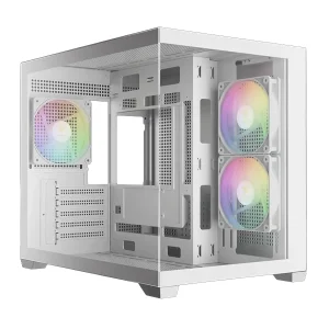 کیس کامپیوتر گیم دیاس مدل AURA GC10M V2 White ARGB