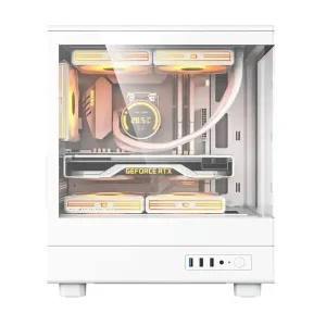 کیس کامپیوتر دارک فلش مدل  DB330M ATX WHITE