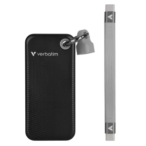 حافظه SSD اکسترنال 1 ترابایت ورباتیم مدل POCKET خاکستری