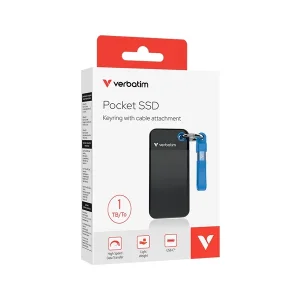 حافظه SSD اکسترنال 1 ترابایت ورباتیم مدل POCKET آبی