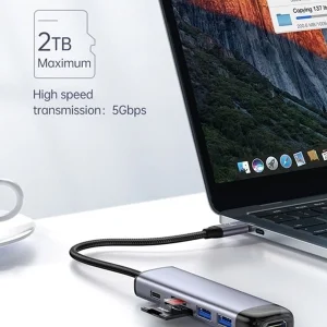 هاب 6 پورت USB-C مک دودو مدل HU-7740