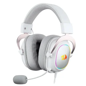 هدست مخصوص بازی ردراگون مدل ZEUS-X H510 White RGB