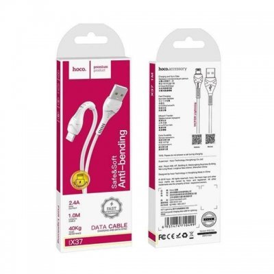 کابل تبدیل USB به لایتنینگ 1 متری هوکو X37