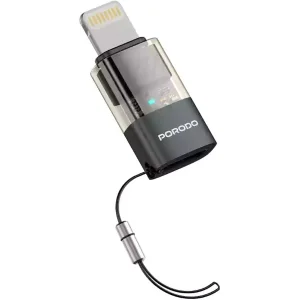 مبدل OTG پرودو type-c  به Lightning مدل Transparent