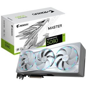 کارت گرافیک گیگابایت مدل GIGABYTE AORUS RTX 5080 Master Ice 16G GDDR7