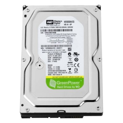 هارددیسک اینترنال وسترن دیجیتال مدل WD Green ظرفیت 500 گیگابایت