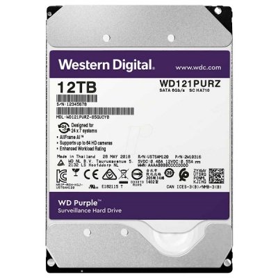 هارددیسک اینترنال وسترن دیجیتال مدل Purple WD100PURZ 12TB