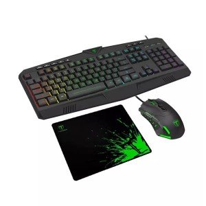 باندل کیبورد , موس و موس پد گیمینگ تی دگر مدل T-Dagger Bundle T-TGS006