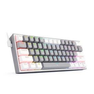 کیبورد گیمینگ ردراگون مدل REDRAGON Fizz K617 white and grey