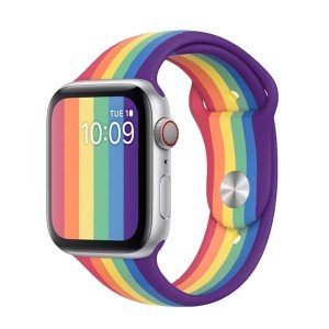 7بند سیلیکونی مدل rainbow مناسب برای اپل واچ 42/44/45 میلیمتری