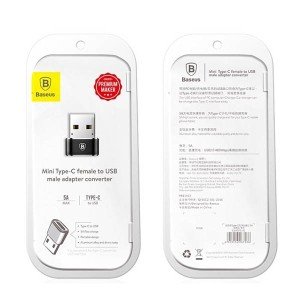 4تبدیل usb به type-c بیسوس مدل CATJQ-A01