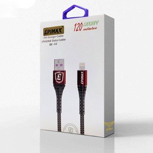 2کابل شارژر یو اس بی به لایتنینگ EPIMAX مدل EC - 43 PD