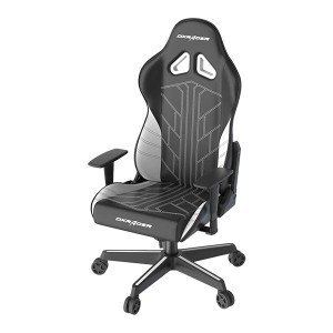 صندلی اداری مدیریتی و مخصوص بازی دی ایکس ریسر سری گلادیاتور مشکی و سفید مدل Dxracer Gladiator Series OH/D8000/NW
