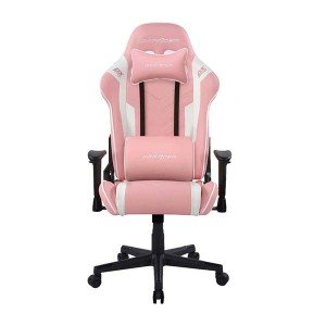 صندلی مخصوص بازی دی ایکس ریسر سری پرینس صورتی و سفید مدل Prince Seires OH/D6000/PW