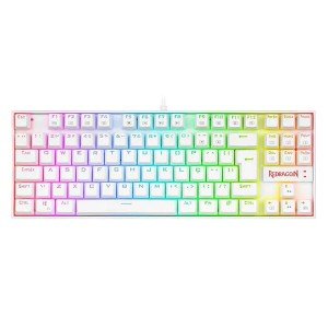 کیبورد مخصوص بازی ردراگون مدل KUMARA Pro White K552P-KBS