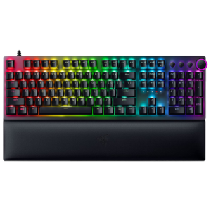 کیبورد مخصوص بازی ریزر مدل (HUNTSMAN V2 (Clicky Optical purple Switch