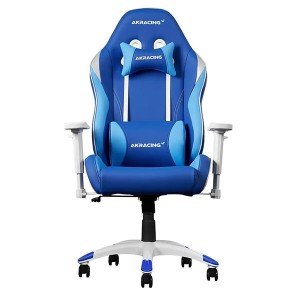 صندلی اداری مدیریتی و مخصوص بازی ای کی ریسینگ آبی سفید مدل K702D California Tahoe