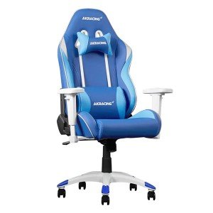 صندلی اداری مدیریتی و مخصوص بازی ای کی ریسینگ آبی سفید مدل K702D California Tahoe