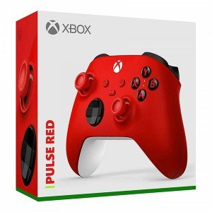 دسته بازی بی سیم مایکروسافت مدل Xbox Controller_Pulse Red