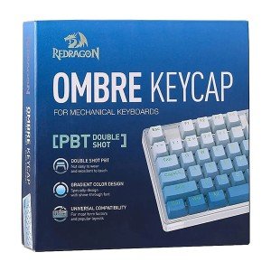 مجموعه کامل کلید کیبورد مکانیکال ردراگون مدل A134 Gradient Blue