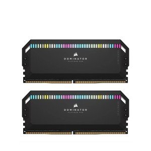 حافظه رم دسکتاپ کورسیر مدل  DOMINATOR PLATINUM RGB white 32G 16GBx2 DDR5 5200Mhz CL40