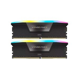 حافظه رم دسکتاپ کورسیر مدل   VENGEANCE RGB  32GB 16GBx2 DDR5 5600Mhz CL40
