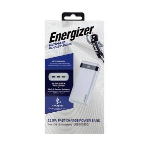 پاوربانک انرجایزر مدل UE30003PQ ظرفیت 30000 میلی آمپر ساعت