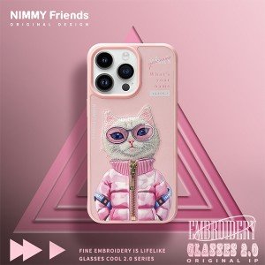 کاور طرح دار IPhone 15 Promax  نیمی مدل Teddy grey