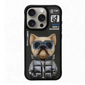 کاور طرح دار IPhone 15 Promax  نیمی مدل jacket dog