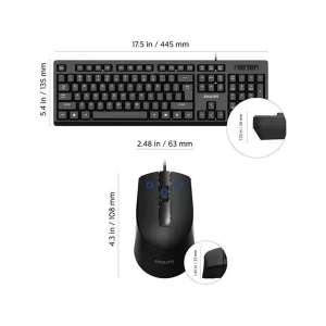 کیبورد و موس با سیم فیلیپس مدل C234