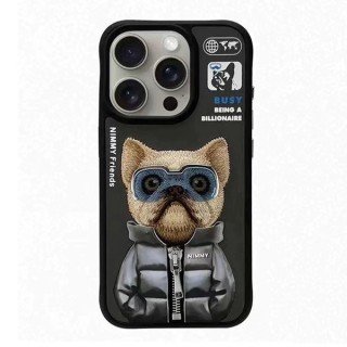 کاور طرح دار IPhone 15 Promax  نیمی مدل jacket dog