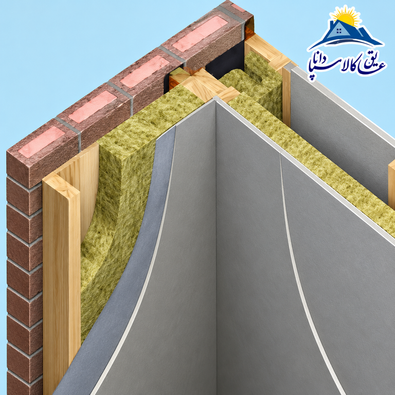 عایق صوتی دیوار مشترک
