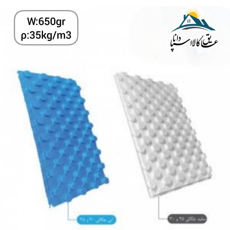 فوم پنل مخصوص گرمایش از کف یونولیتی  وزن 650gr چگالی 35kg/m3