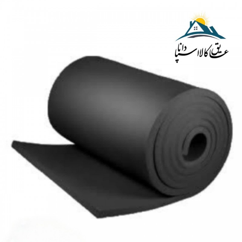 عایق رولی الاستومری ضخامت 50 میلی متر ساده