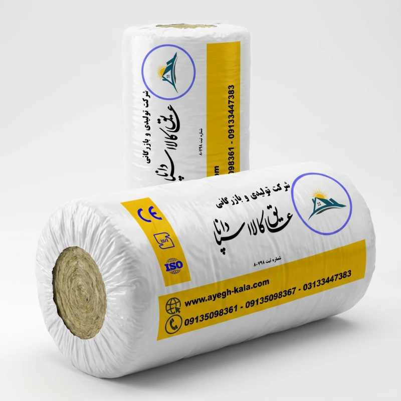 پشم سنگ ایزوبلانکت (رولی توری دار)