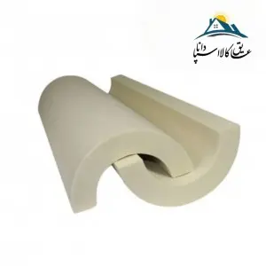 عایق پلی یورتان لوله ای10 اینچ ضخامت 4cm دانسیته 140kg/m3