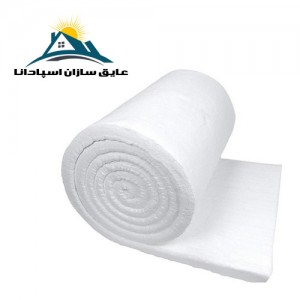 پشم سرامیک الیافی ضخامت 5 سانتی متر و دانسیته 64 گرید حرارتی 1260