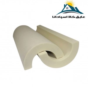 عایق پلی یورتان لوله ای 4 اینچ ضخامت 1.5cm دانسیته 40kg/m3
