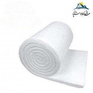 پشم سرامیک الیافی ضخامت 5 سانتی متر و دانسیته 64 گرید حرارتی 1260