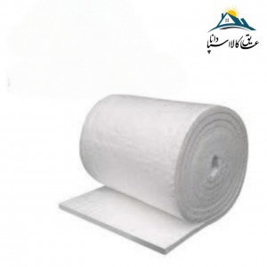 پشم سرامیک الیافی ضخامت 2.5 سانتی متر و دانسیته 96 گرید حرارتی1260