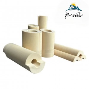 عایق لوله ای پیش ساخته پلی یورتان با مغزی الاستومری