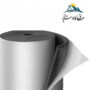 عایق رولی الاستومری ضخامت 6 میلی متر روکش آلومینیوم 230 میکرون