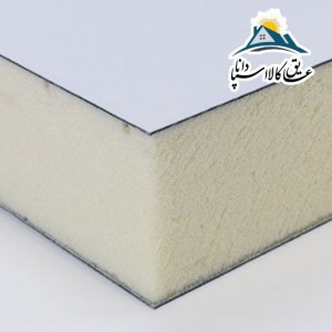 عایق پلی یورتان تخته ای فویل دار مسلح ضخامت 5cm و دانسیته 45kg/m3