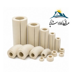 عایق پلی یورتان لوله ای 1/2 -1  اینچ ضخامت 3cm دانسیته 110kg/m3